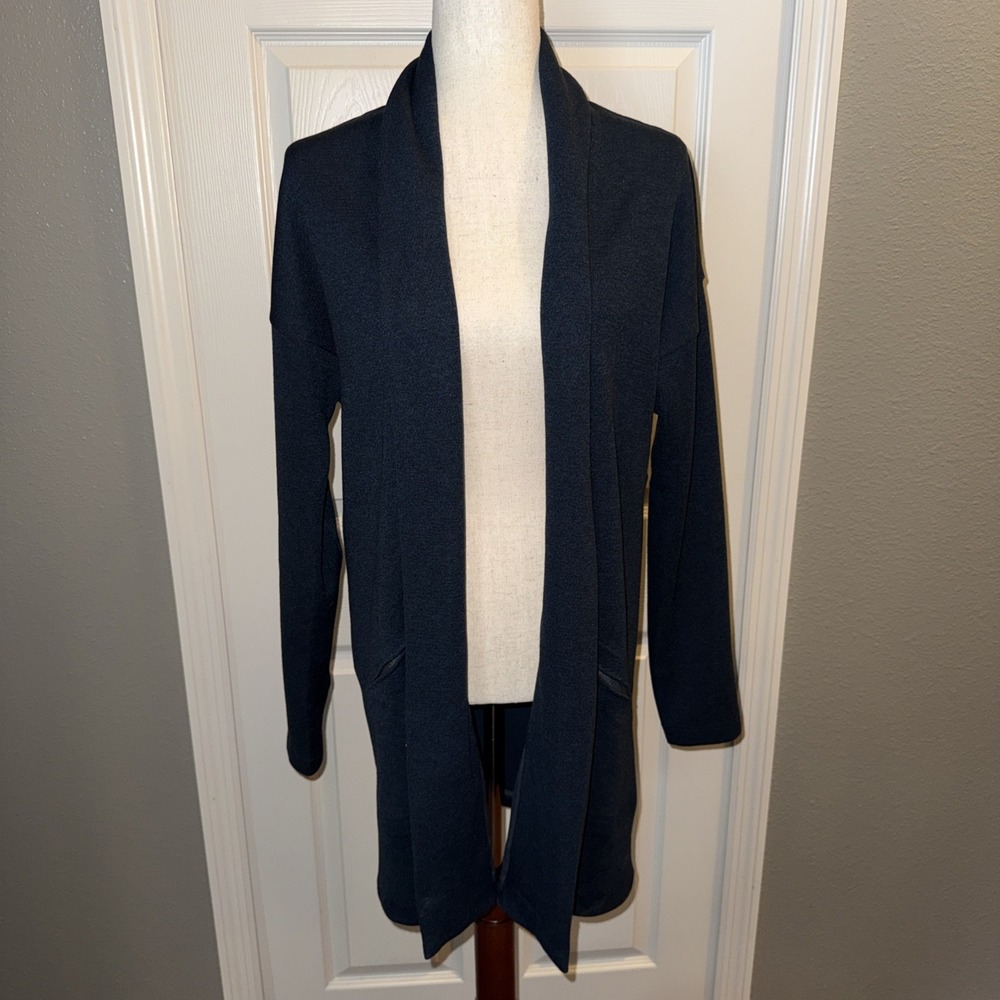 Arc'teryx Laina Open-front Cardigan Sweater in Blue Size Large Quiet Luxury